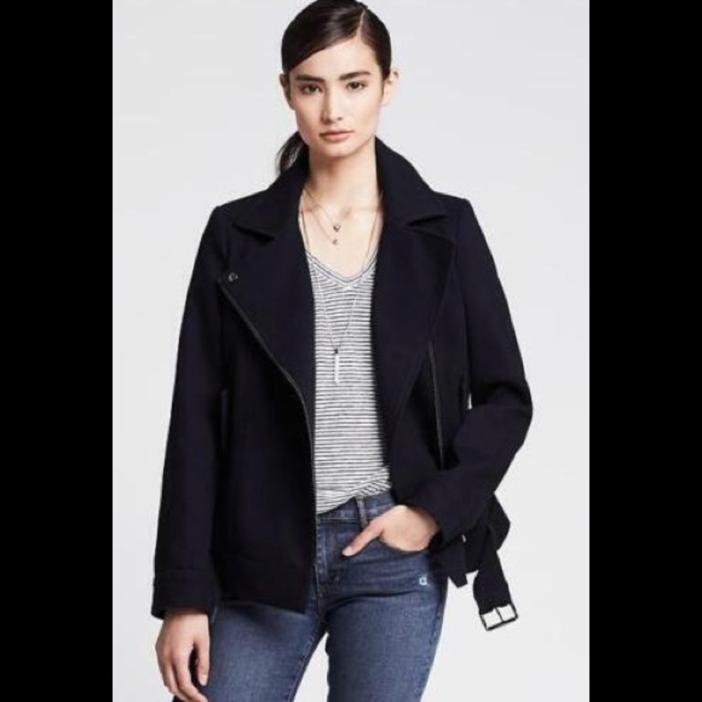 Banana republic Cotton spandex knit Moto